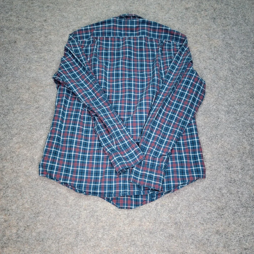 J. Crew Mens Large Plaid Button Down Long Sleeve Shirt Casual‎